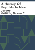 A_history_of_Baptists_in_New_Jersey